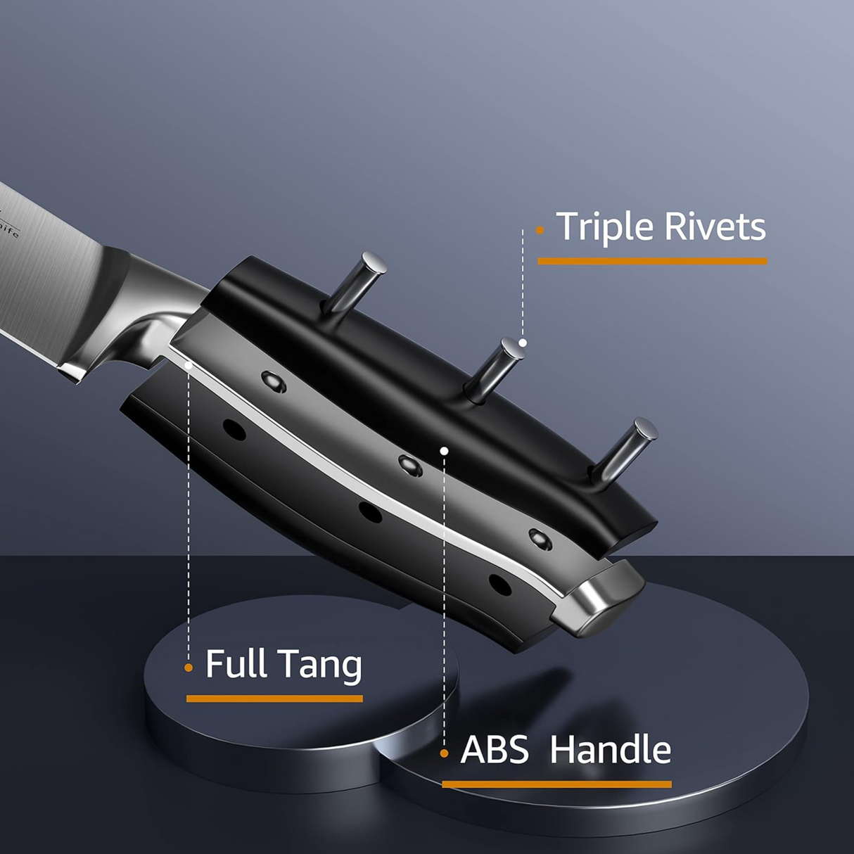 Emojoy 18-Piece Knife Set with Wooden Block