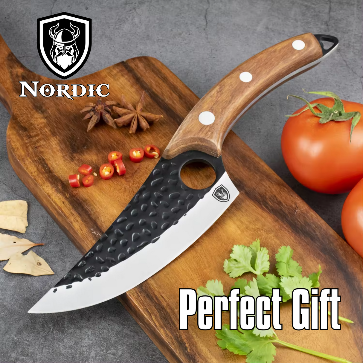 Nordic Boning Knife with Leather Sheath