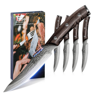 Syokami Damascus Steak Knives (set of 4)