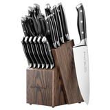 Emojoy  18-Piece Knife Set with Wooden Block