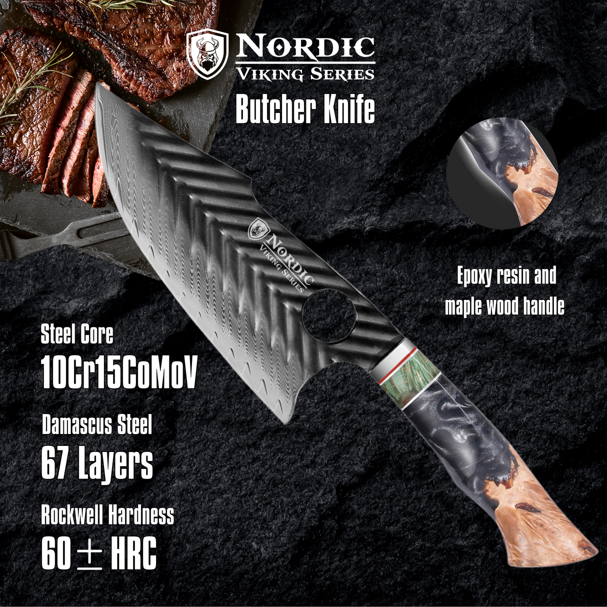 Viking Pro Series 7 inch Butcher Knife