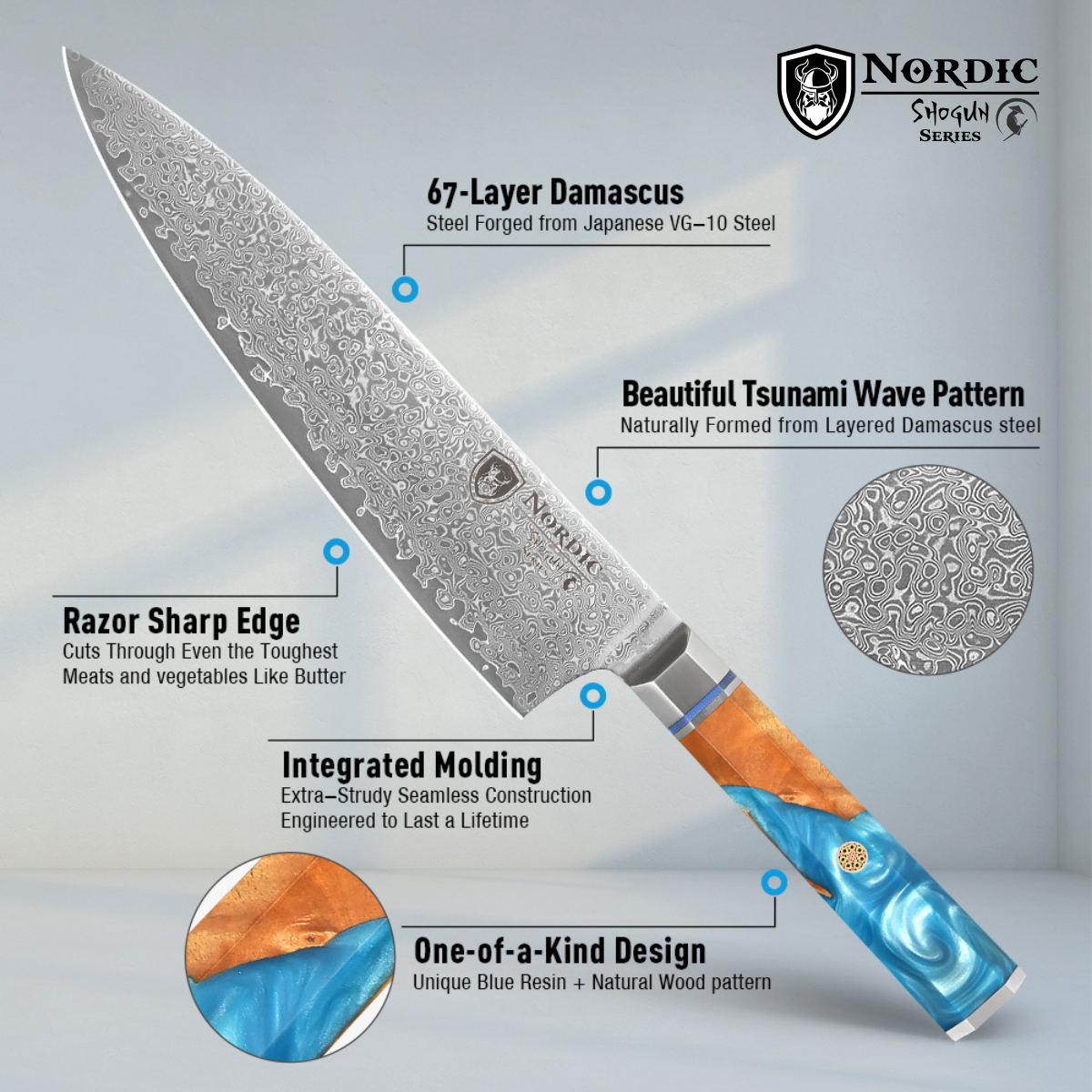 Shogun Pro Series 8 Inch Chef Knife