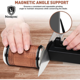 Rolling Knife Sharpener with serrated base kit