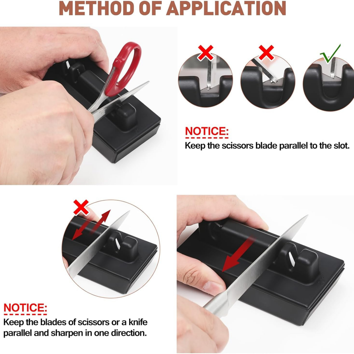 Rolling Knife Sharpener with serrated base kit