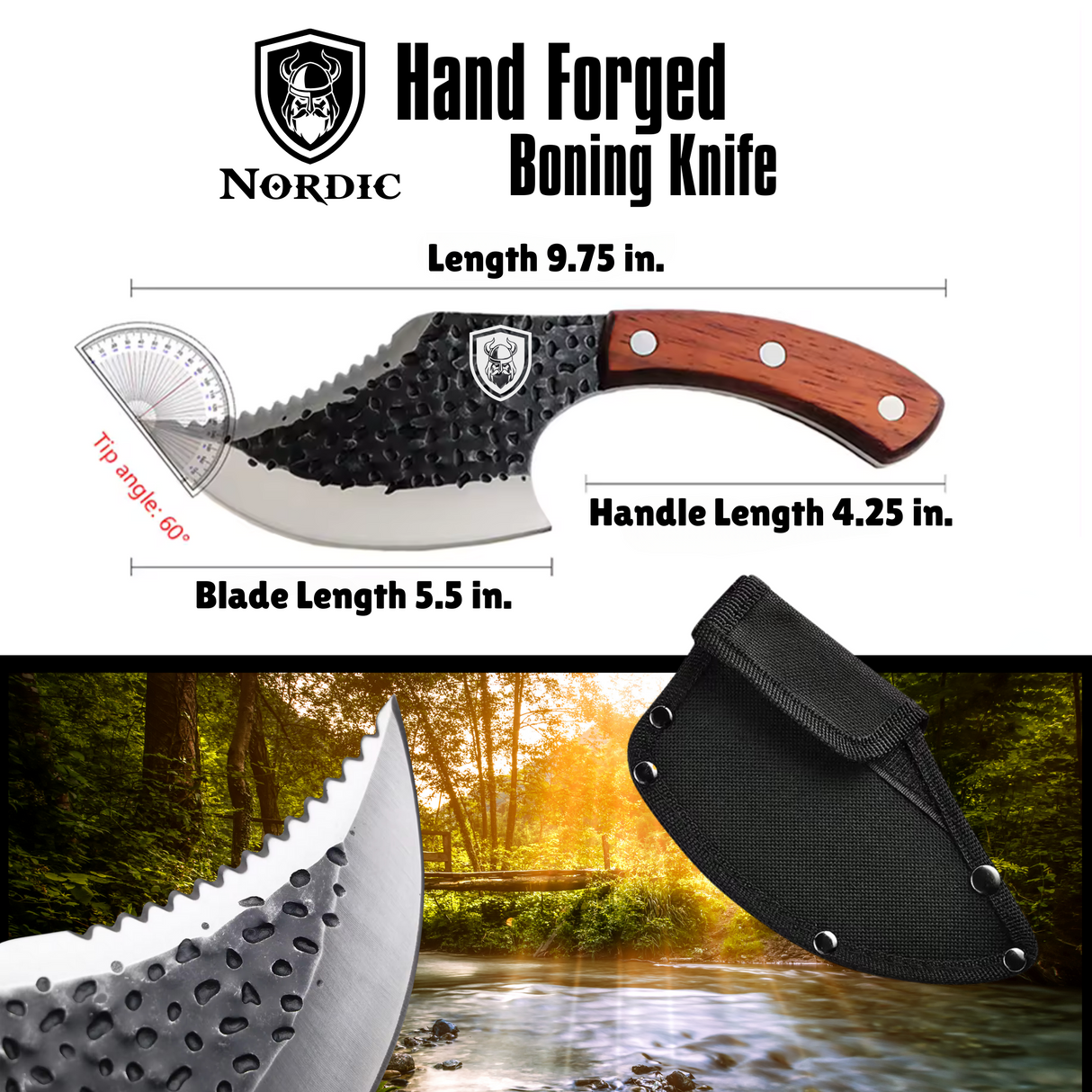 Nordic Forged Butcher Knife