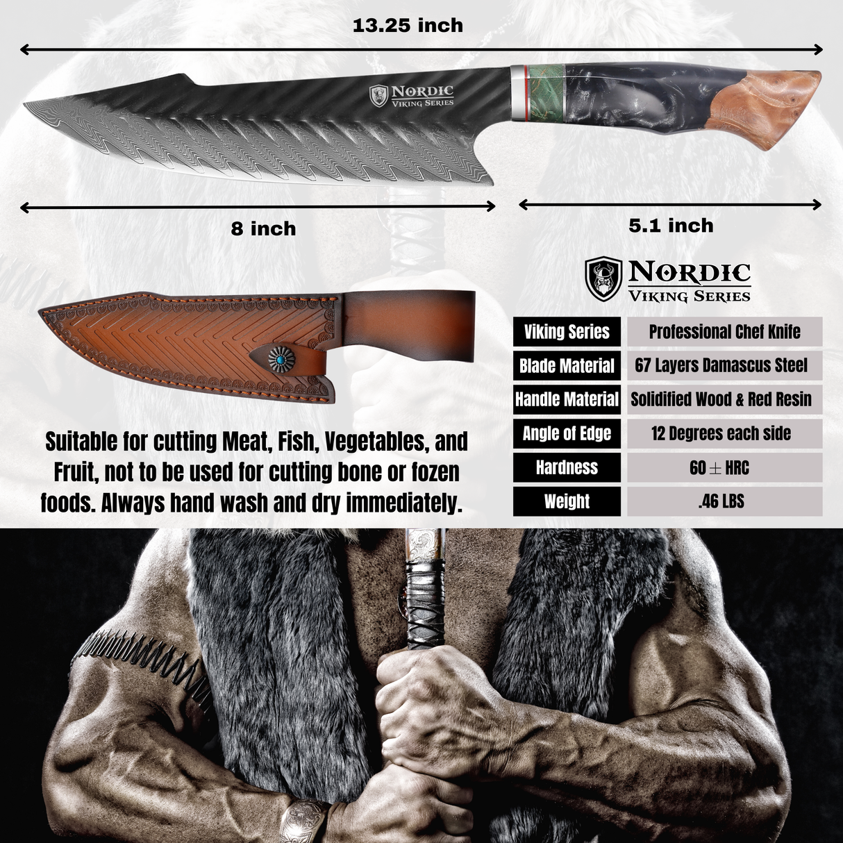 Viking Pro Series 8 Inch Chef Knife