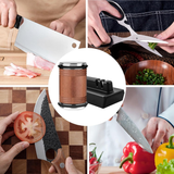 Rolling Knife Sharpener with serrated base kit